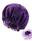 BONNET EN SATIN REVERSIBLE AVEC ELASTIQUE