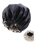BONNET EN SATIN REVERSIBLE AVEC ELASTIQUE