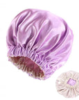 BONNET EN SATIN REVERSIBLE AVEC ELASTIQUE
